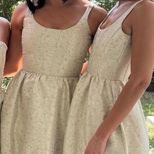 V. Chapman Champagne Bridesmaid Dress